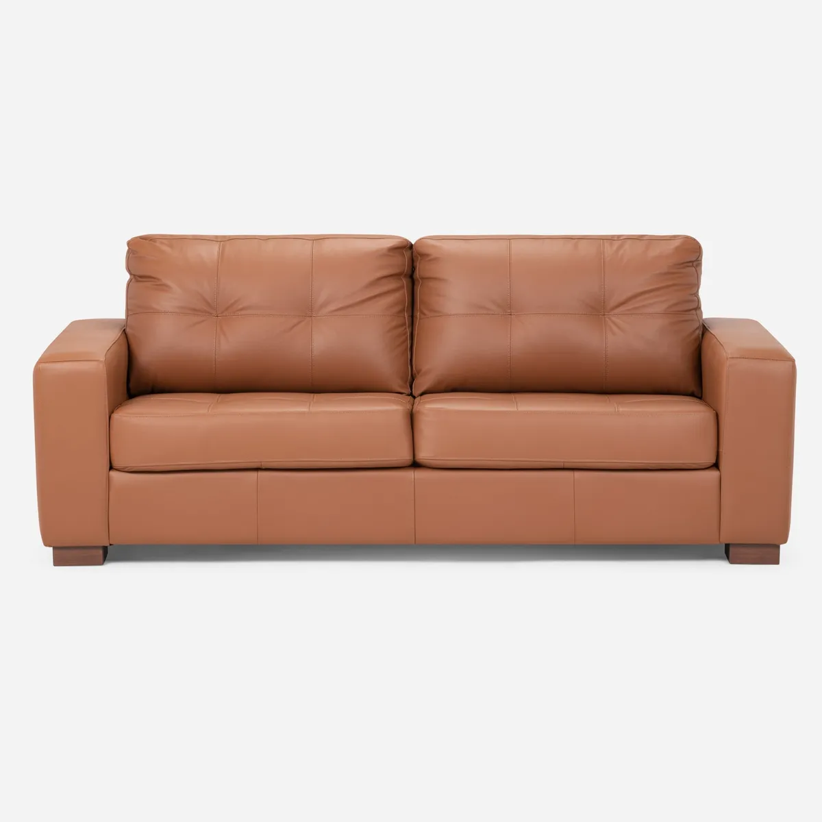 ROSEN - Sofá 3 Cuerpos Cuero Salerno Rosen