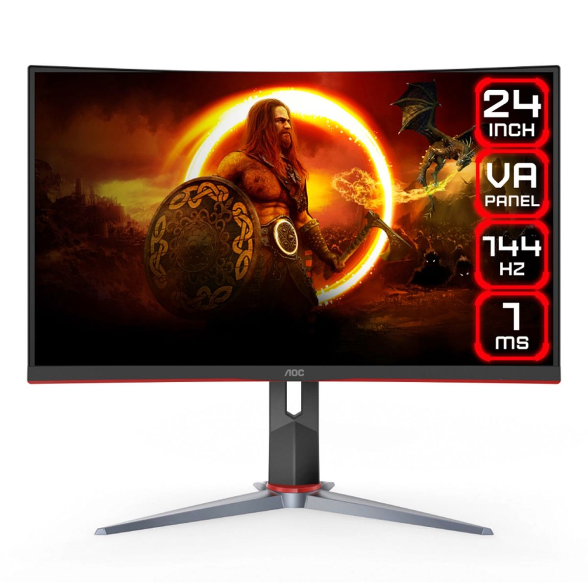 AOC - Monitor Led Gaming 24" C24G2 AOC