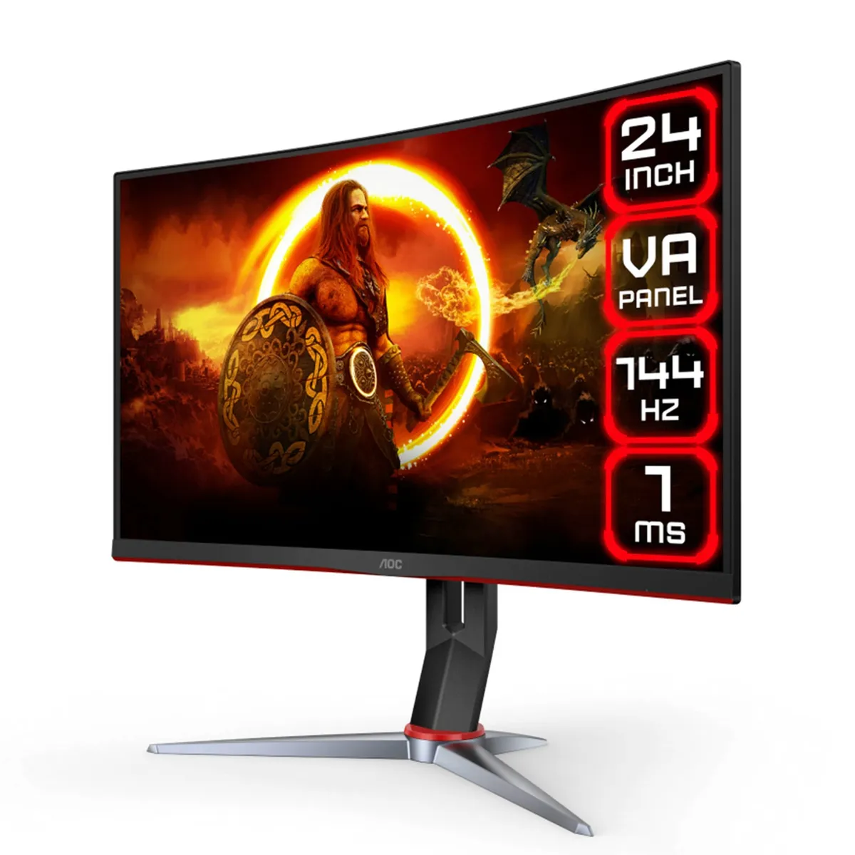 AOC - Monitor Led Gaming 24" C24G2 AOC