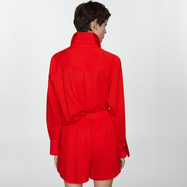 MANGO - Shorts Estampados Rayas Mujer Mango