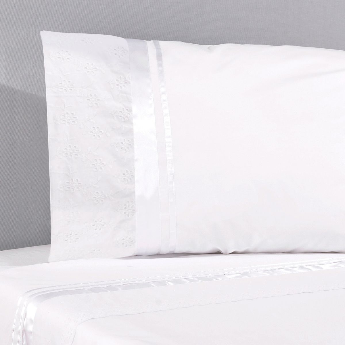 NINA HERRERA - Juego De Sábanas 220 Hilos Bordada Nina Herrera