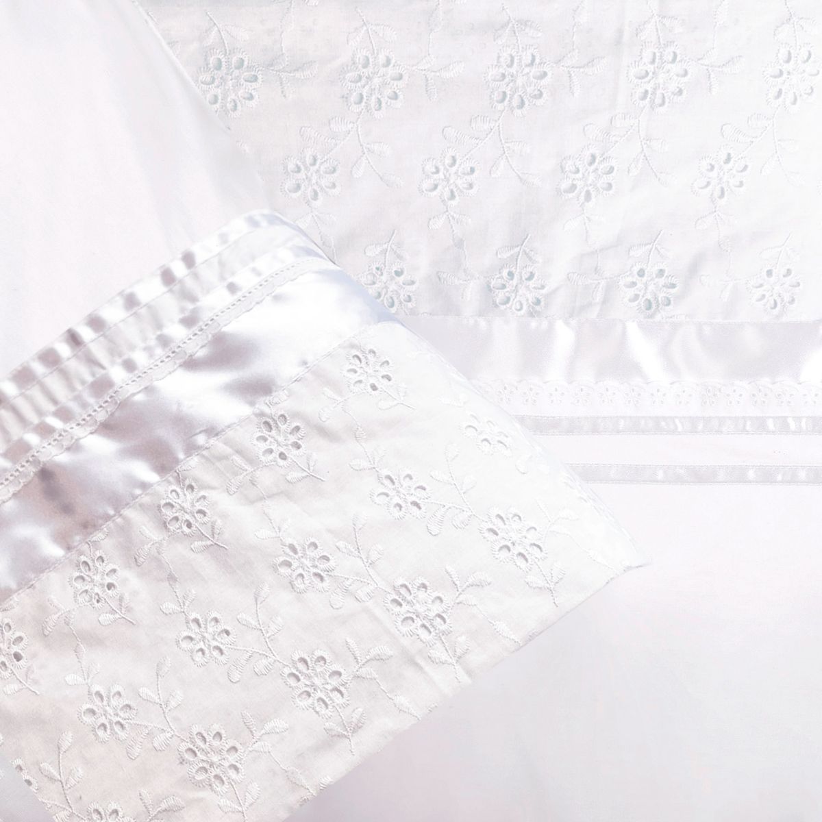 NINA HERRERA - Juego De Sábanas 220 Hilos Bordada Nina Herrera