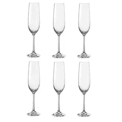 BOHEMIA - Set 6 Copas Champagne Cristal Viola 190 ml