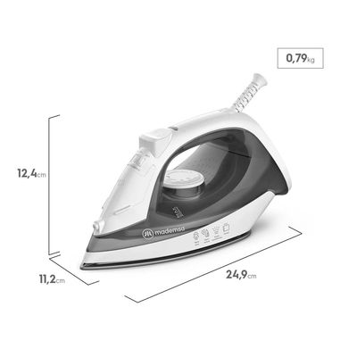 Imagen 2 del producto Plancha Vapor Mir10 1500 W Antiadherente