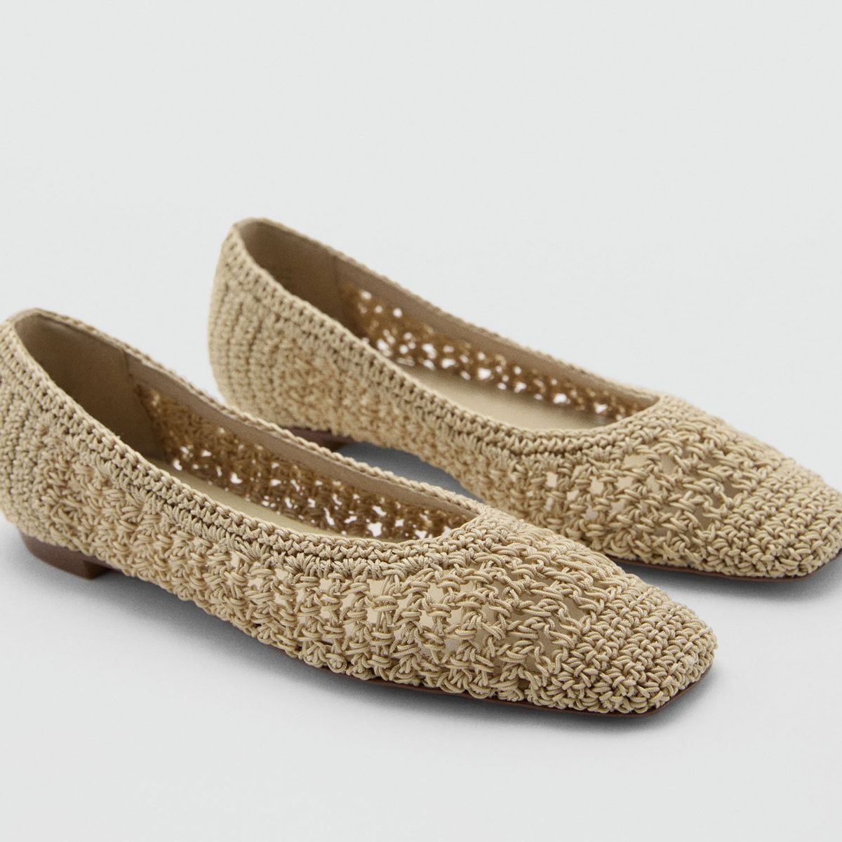 MANGO - Ballerina Mujer Café Mango