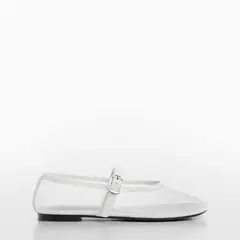 MANGO - Ballerina Mujer Blanco