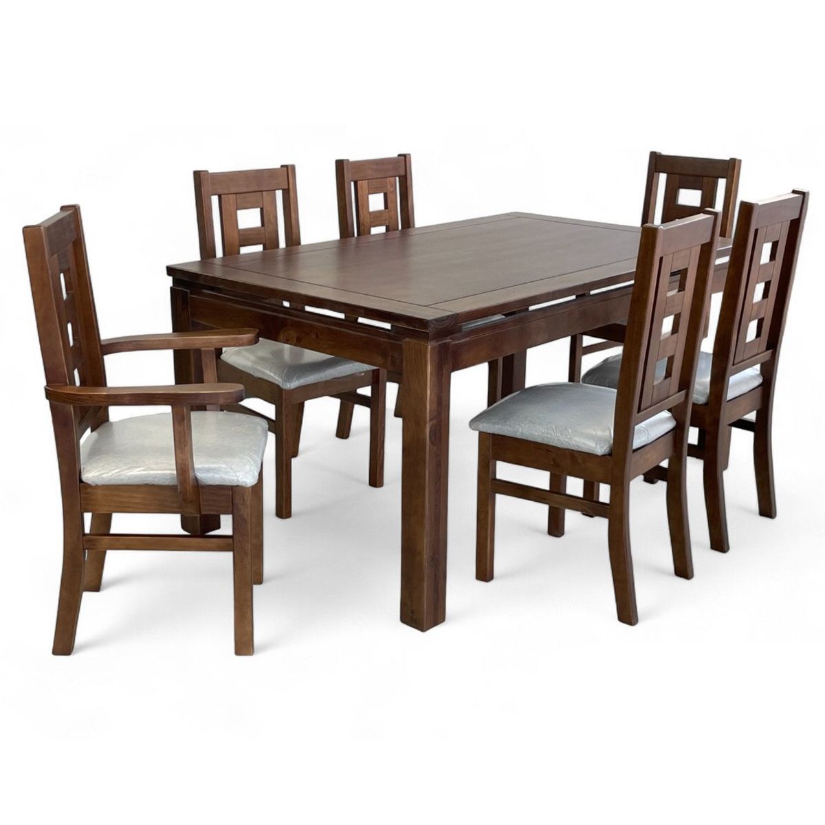 DAGON - Juego De Comedor Roma 4 sillas + 2 Sitiales Dagon