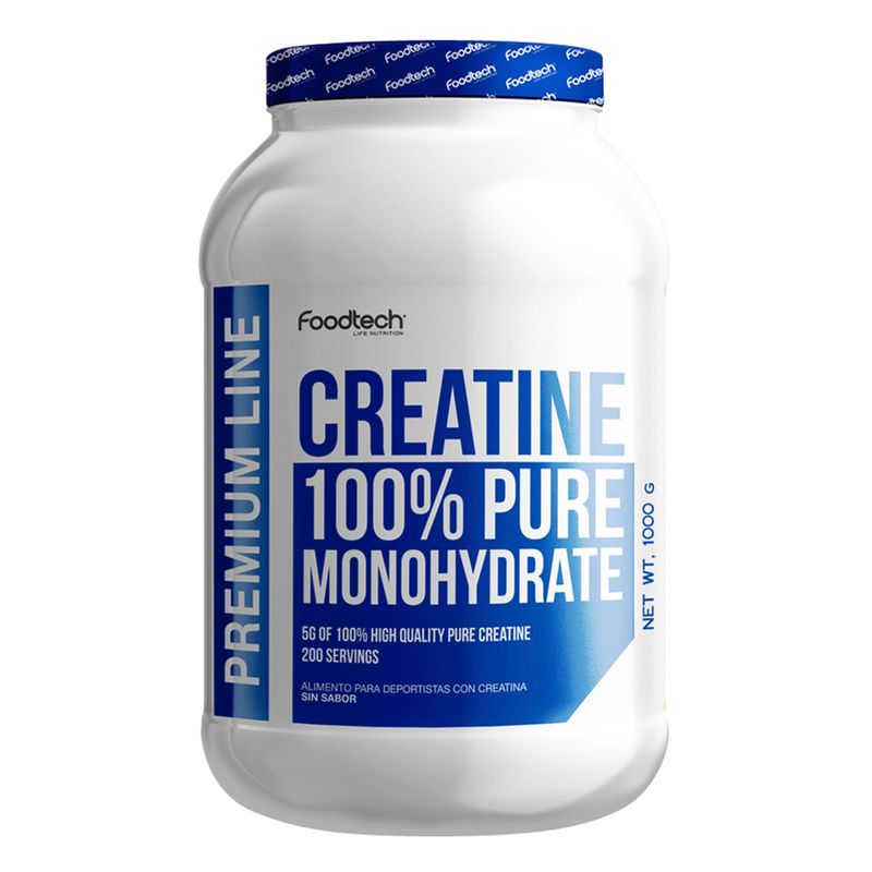 FOODTECH - Creatina 100% Monohidratada 1Kg Foodtech