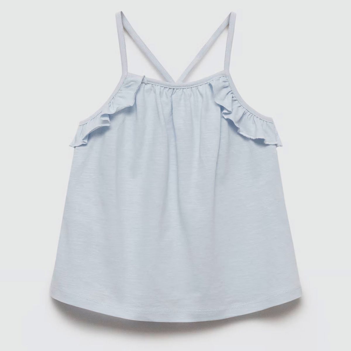 MANGO KIDS - Polera Tirantes Volante Niña Mango Kids