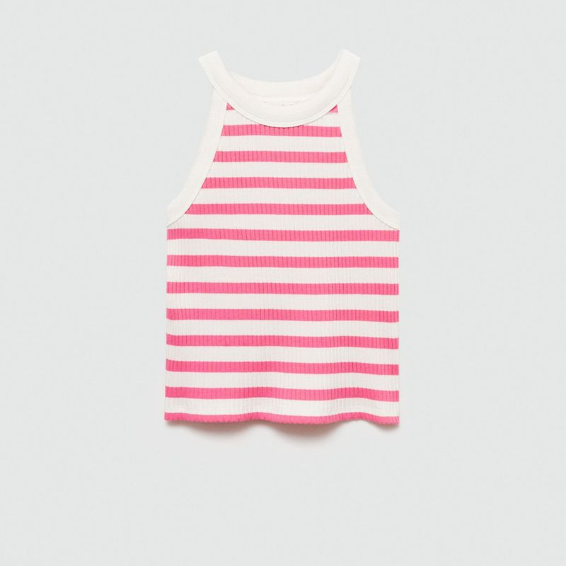 MANGO KIDS - Polera de Tirantes a Rayas para Niña Mango Kids