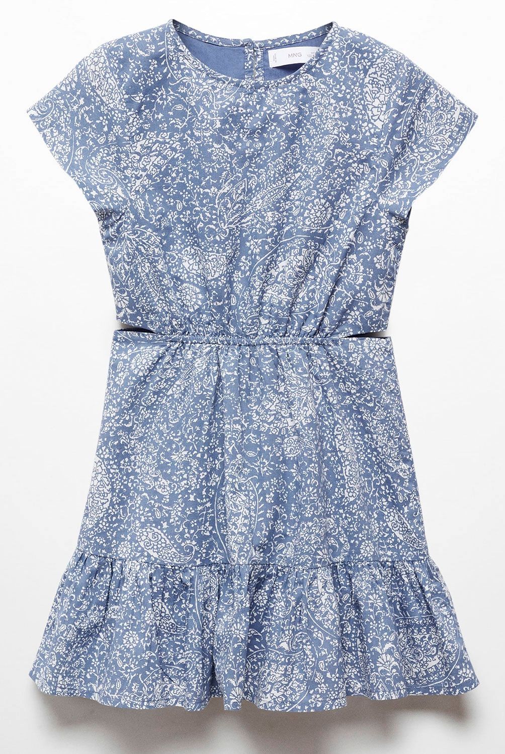 MANGO KIDS - Vestido Estampado Aberturas Niña Mango Kids