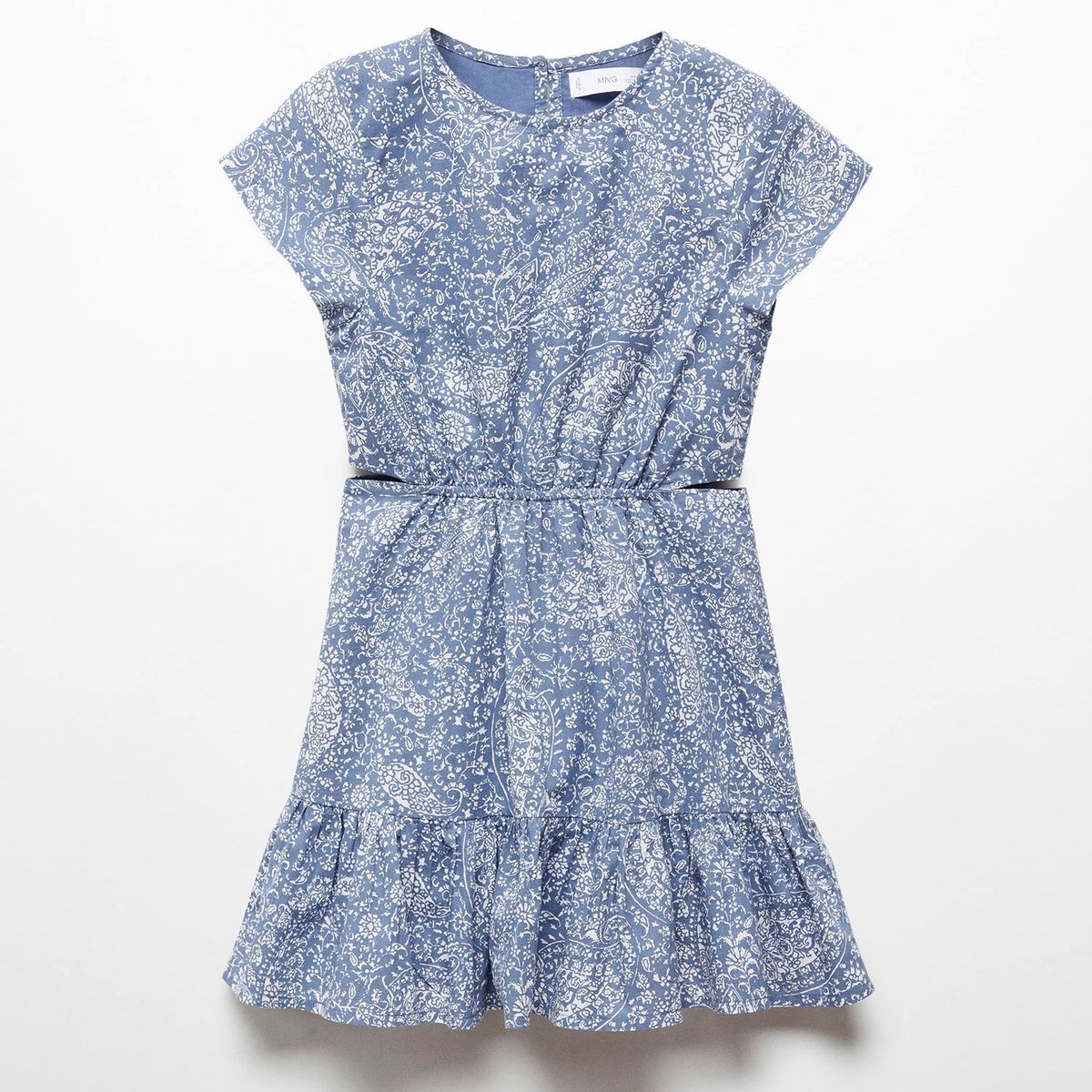 MANGO KIDS - Vestido Estampado Aberturas Niña Mango Kids