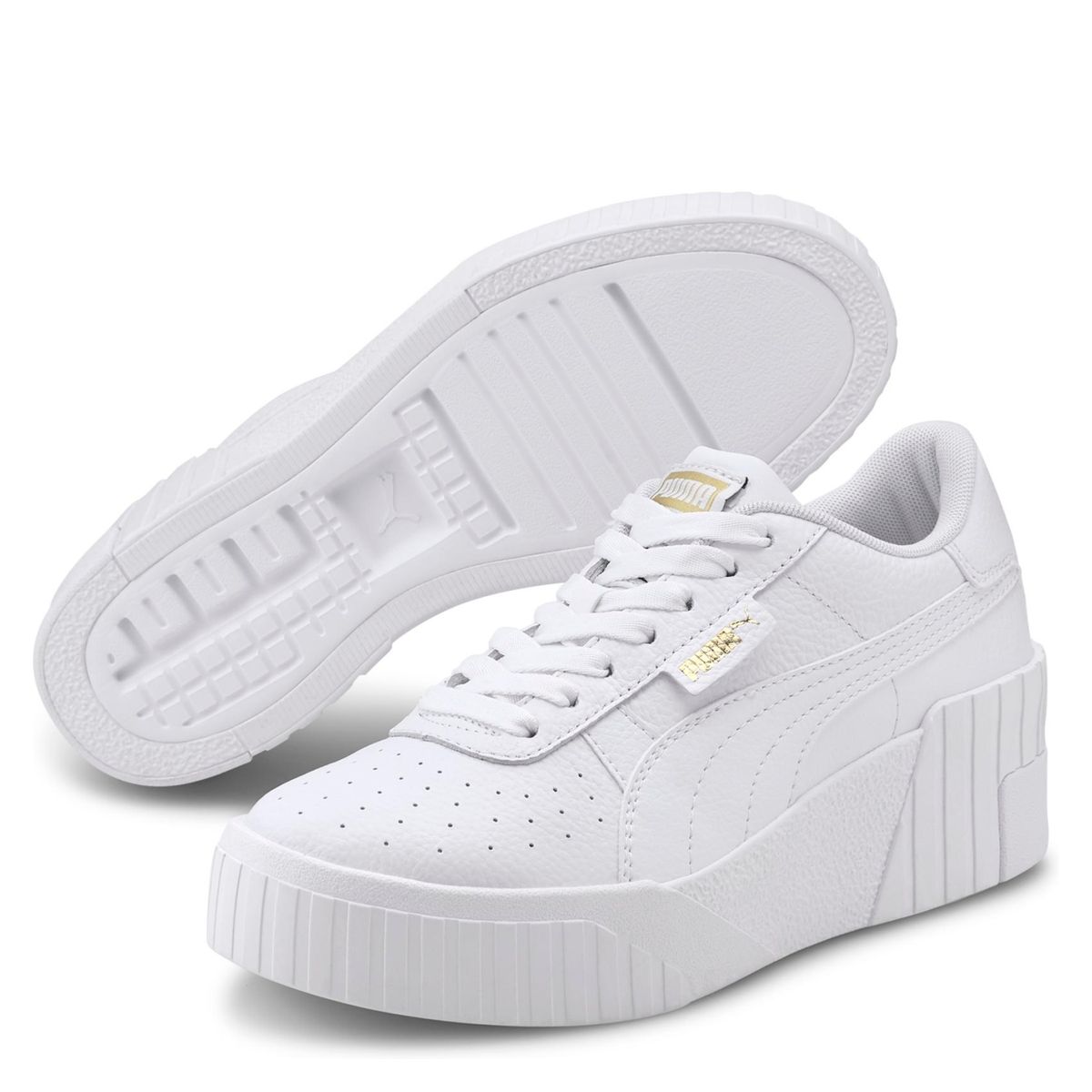 PUMA - Cali Wedge Zapatilla Urbana Mujer Blanco Puma