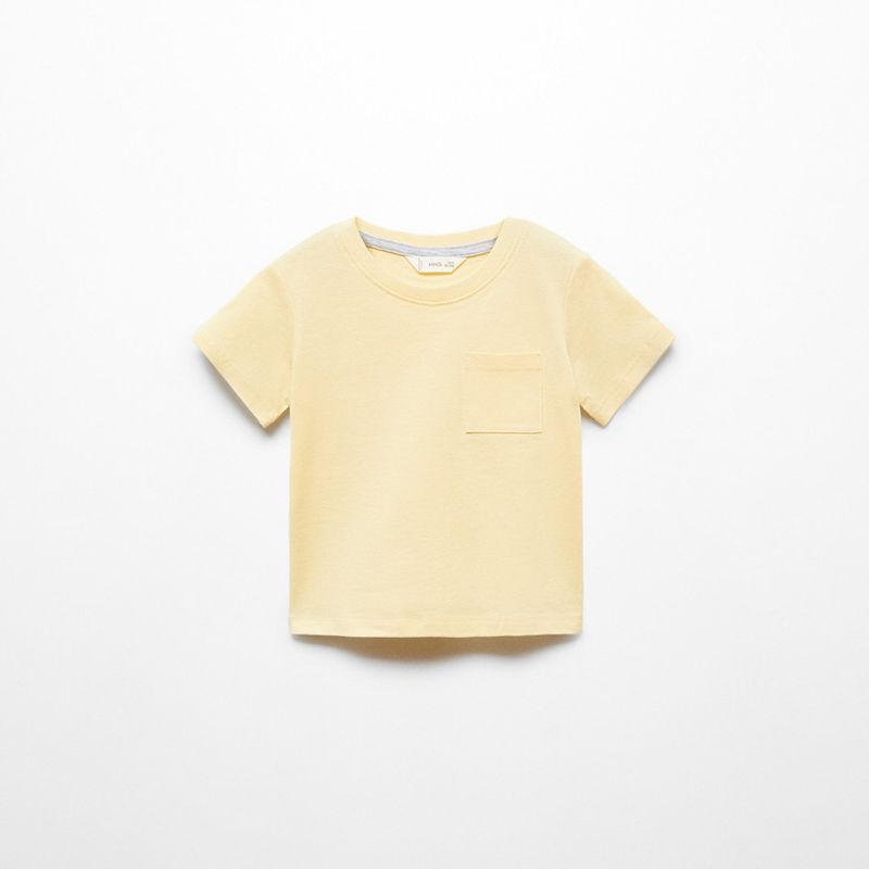 MANGO KIDS - Polera Básica Algodón Bebé Niño Mango Kids