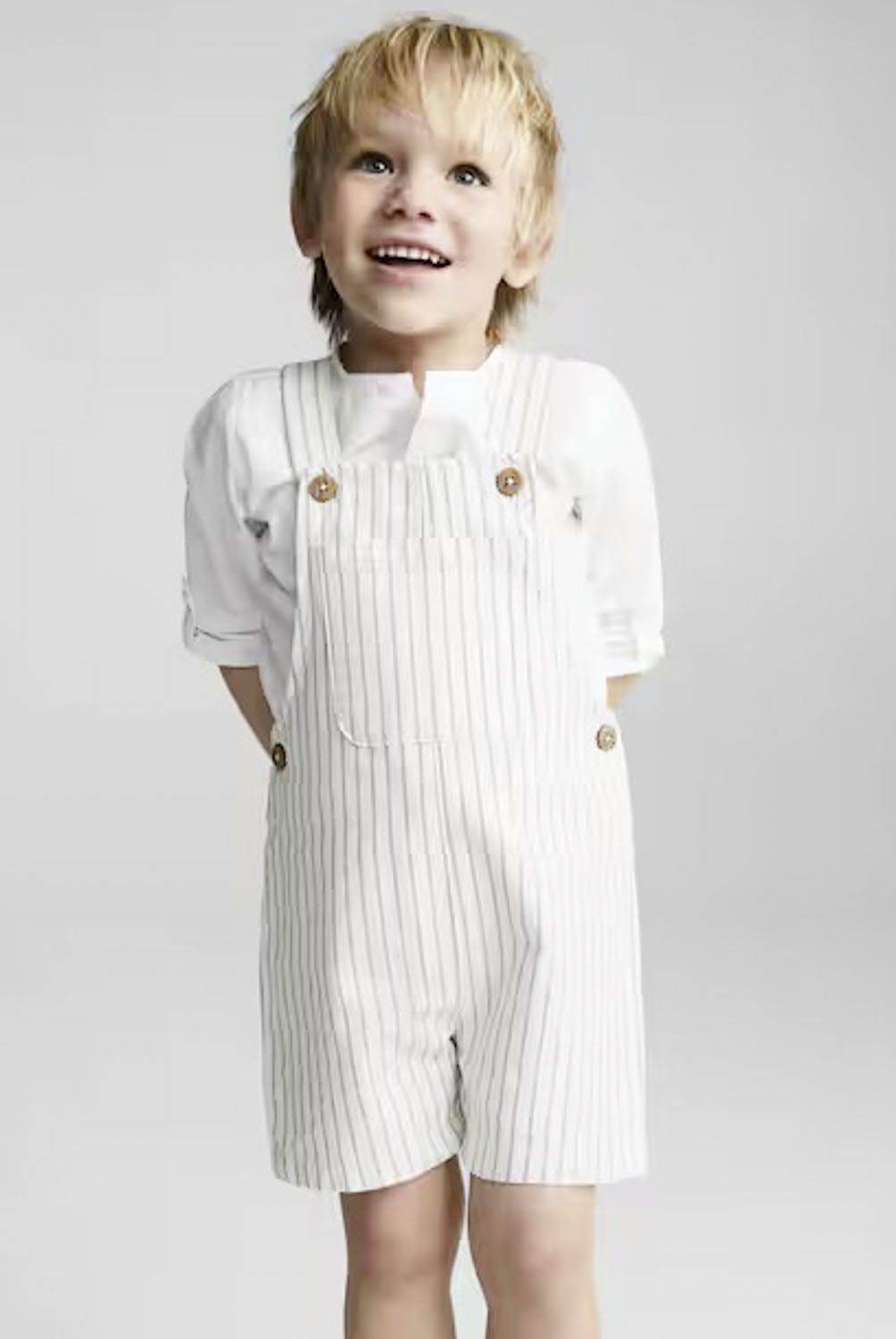 MANGO KIDS - Jardinera Algodón Rayas Bebé Niña Mango Kids