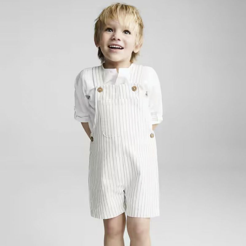 MANGO KIDS - Jardinera Algodón Rayas Bebé Niña Mango Kids