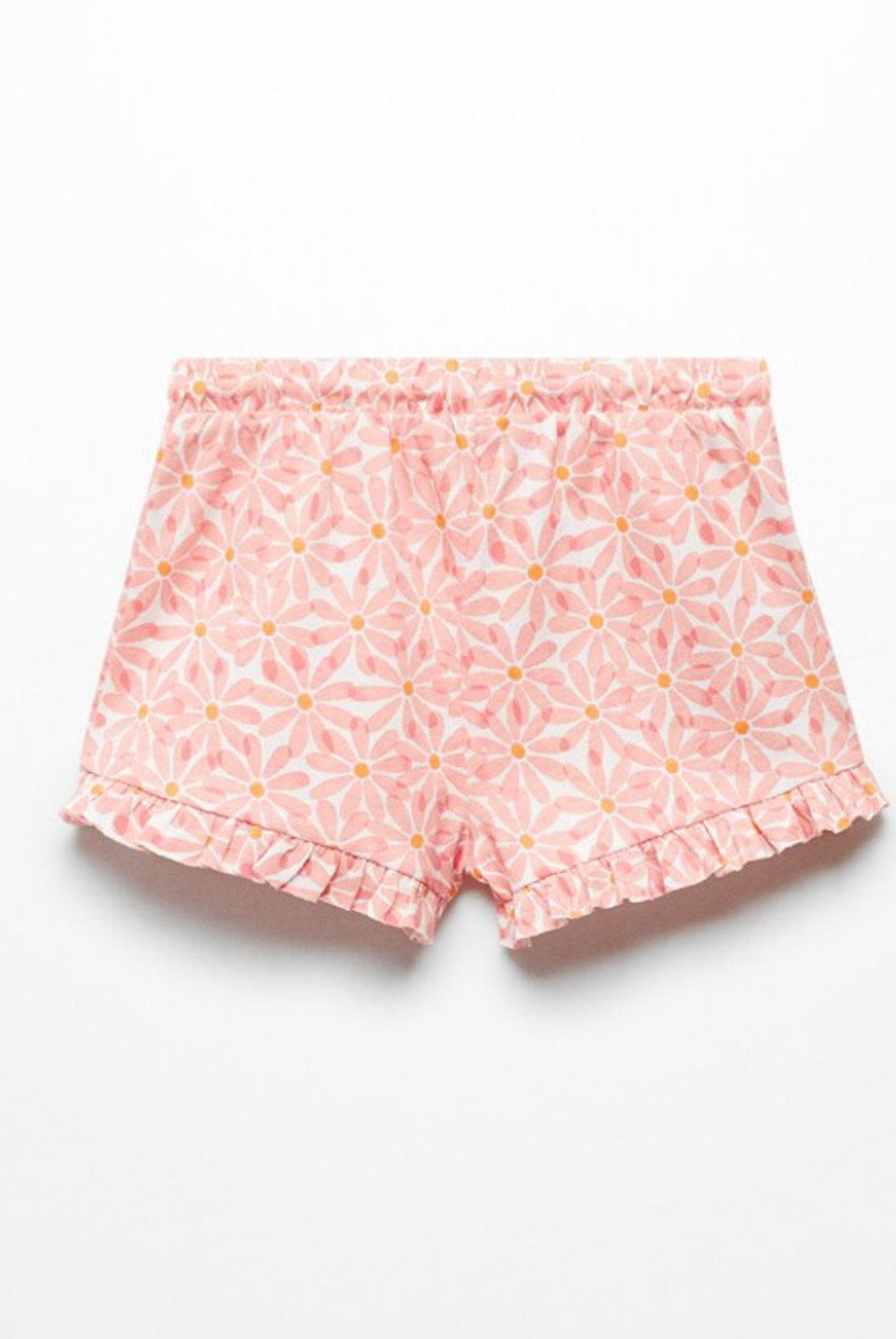MANGO KIDS - Short Algodón Flores Bebé Niña Mango Kids
