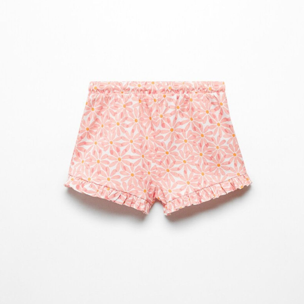 MANGO KIDS - Short Algodón Flores Bebé Niña Mango Kids