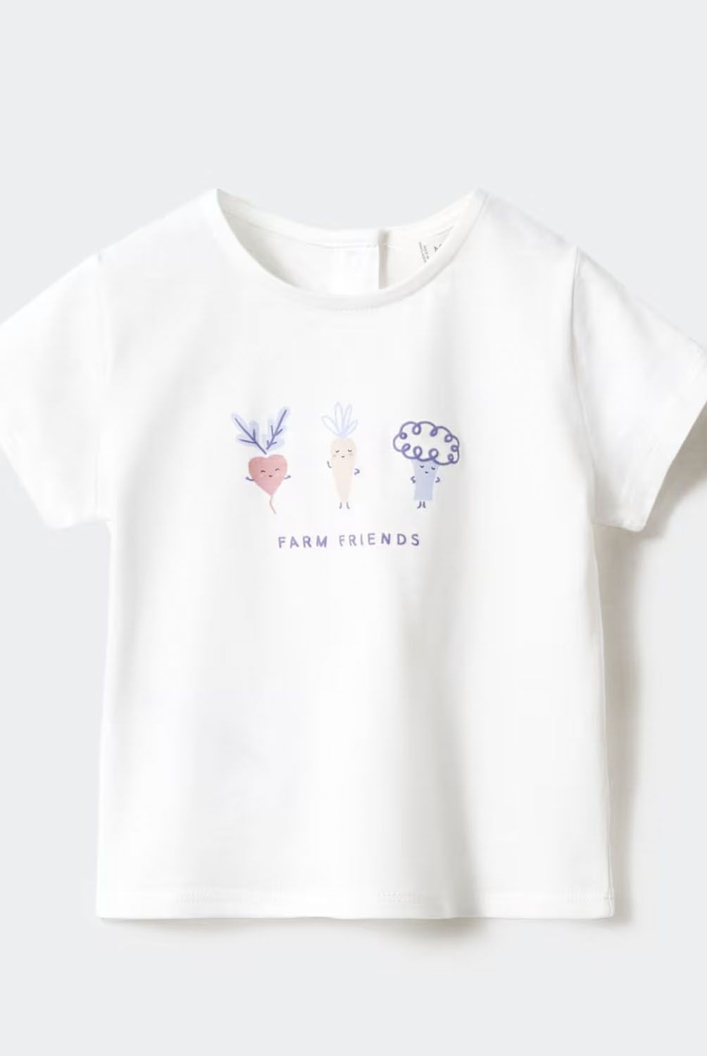 MANGO KIDS - Polera Estampada Algodón Unisex Bebé Mango Kids