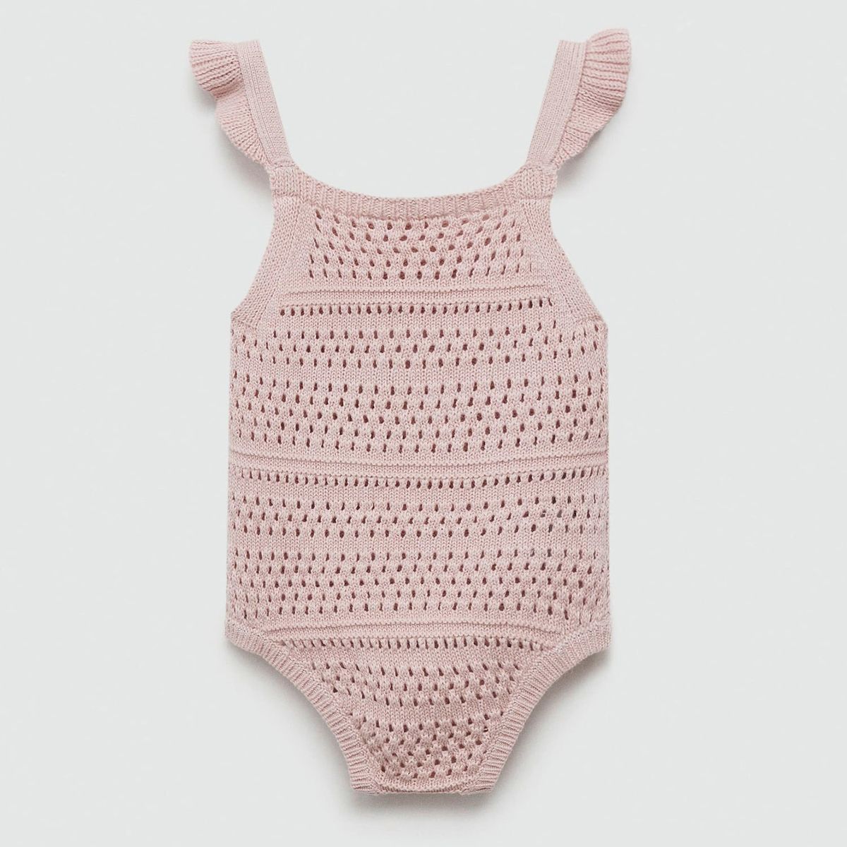 MANGO KIDS - Enterito Punto Calado Algodón Unisex Bebé Mango Kids