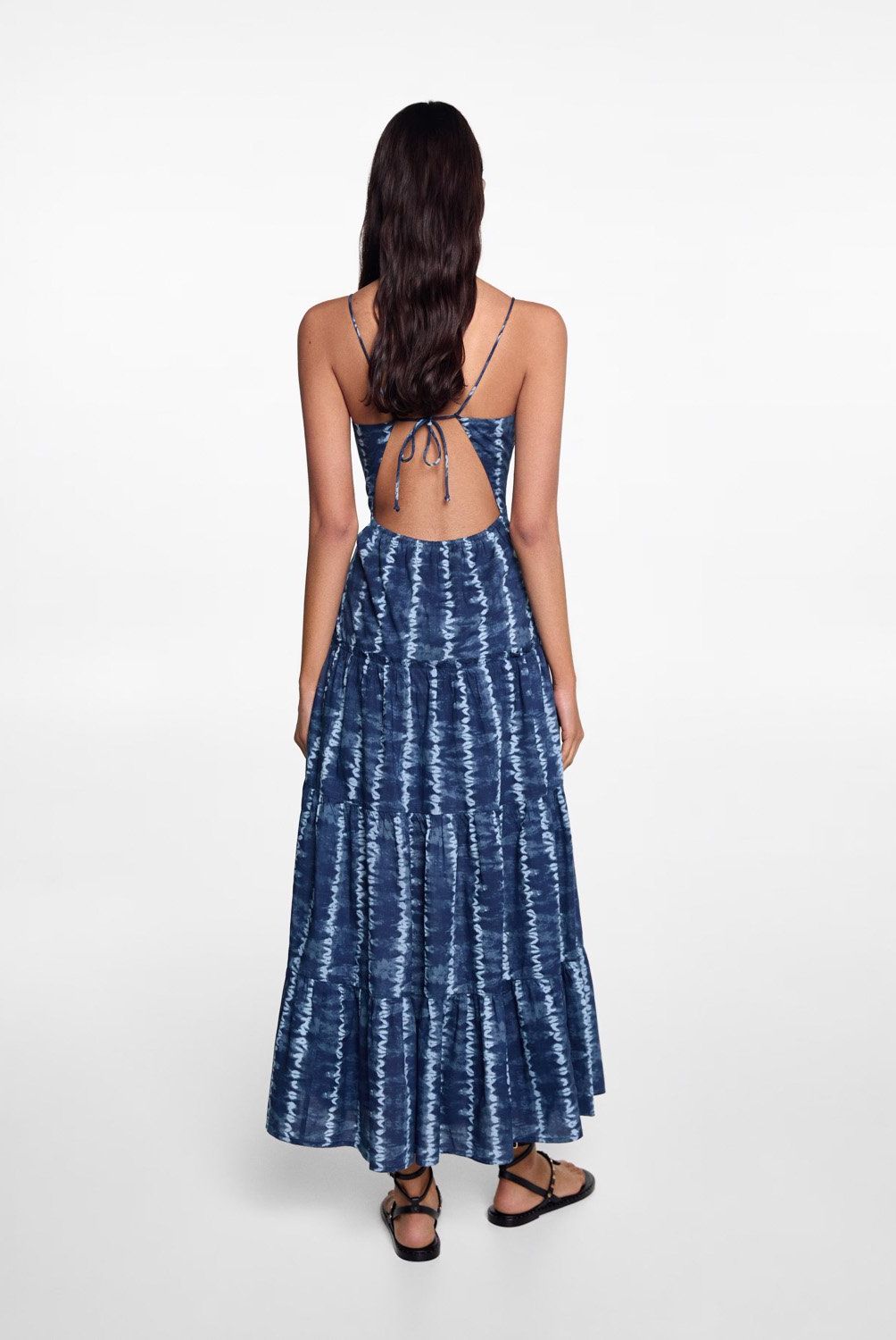 MANGO TEEN - Vestido Estampado Tie-Dye Mujer Mango Teen