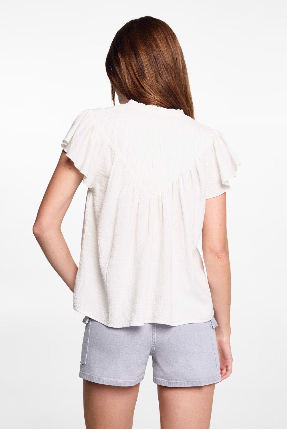 MANGO TEEN - Blusa Algodón Bambula Mujer Mango Teen