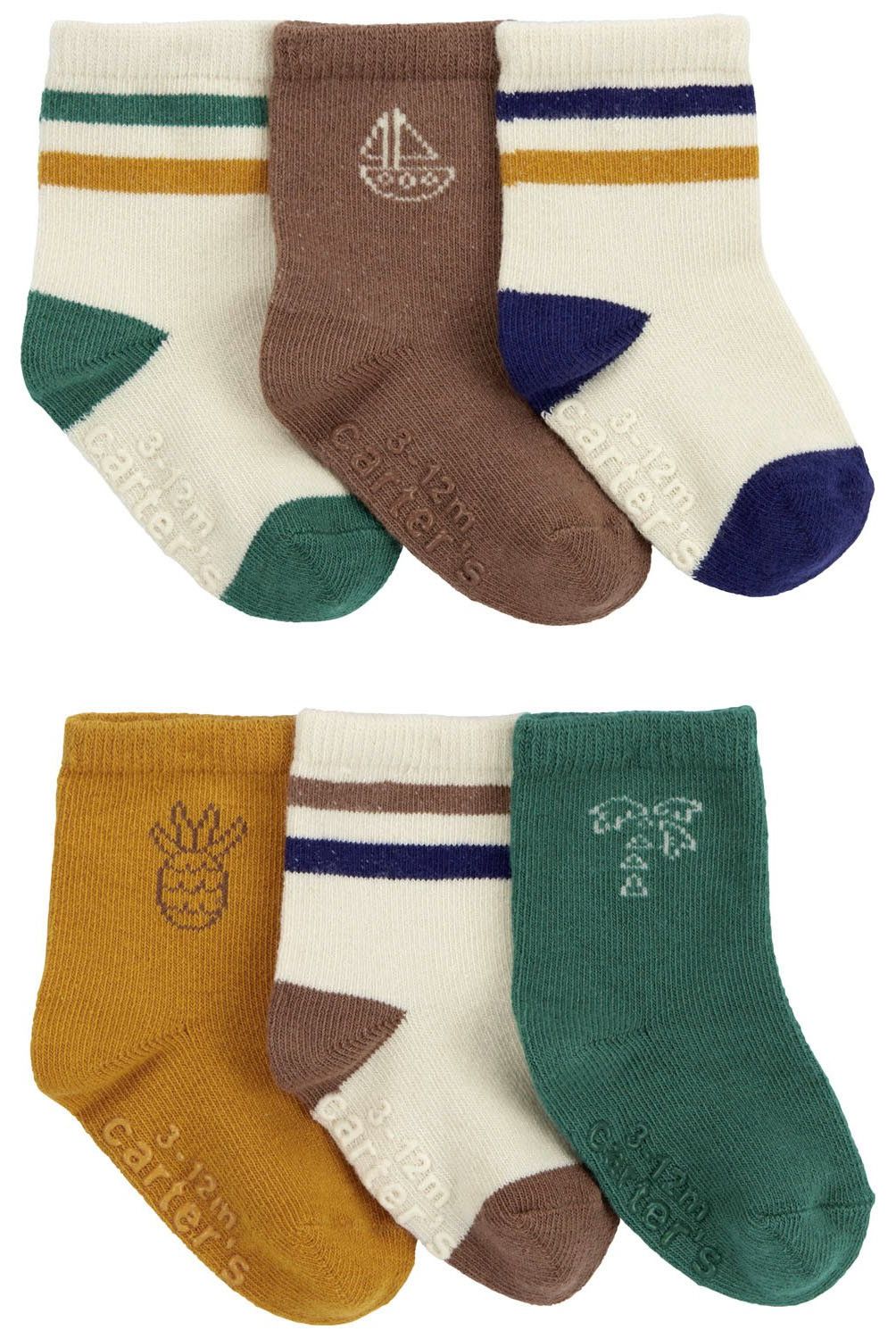 CARTER'S - Calcetines Pack 6 Pares Bebé Niño Carter's
