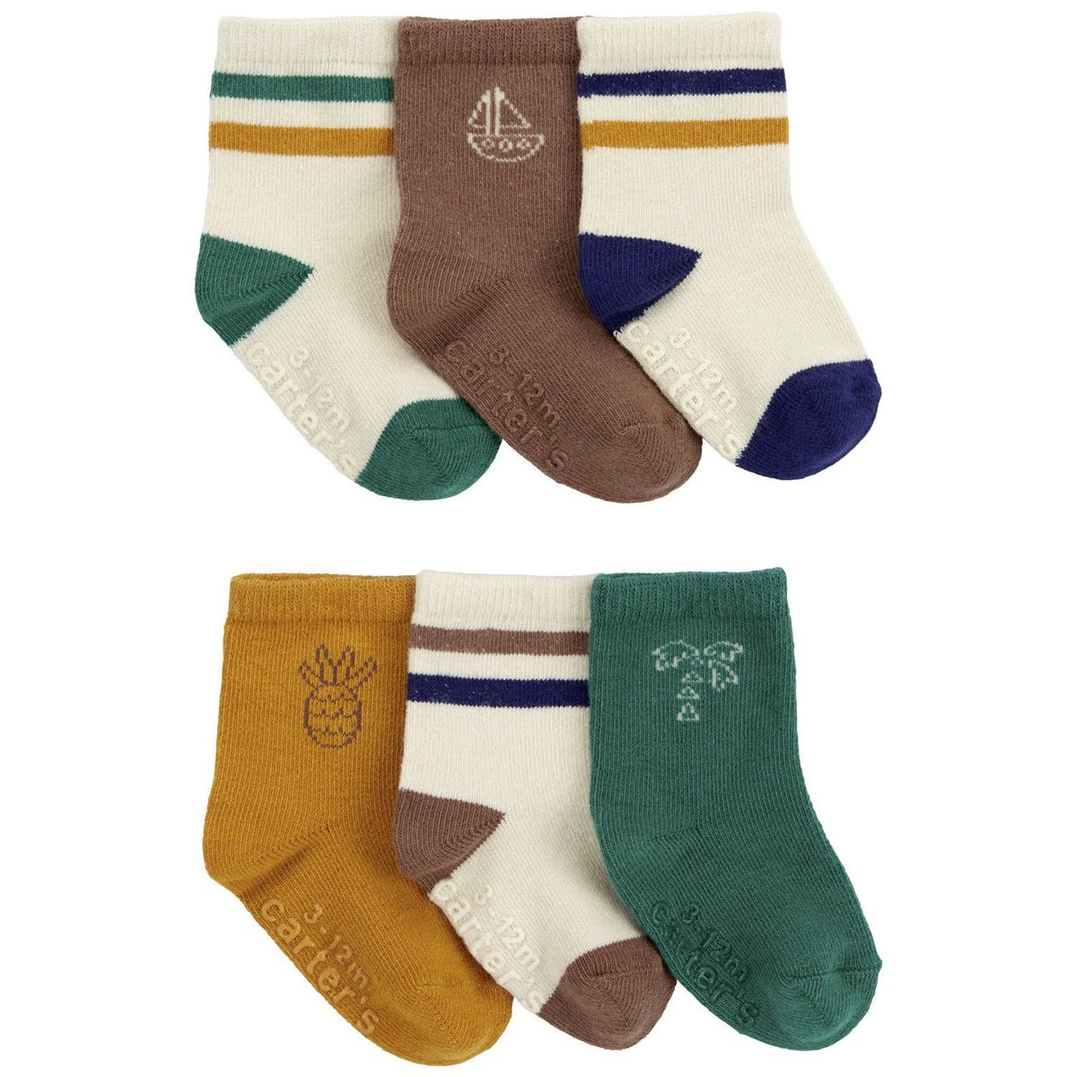 CARTER'S - Calcetines Pack 6 Pares Bebé Niño Carter's