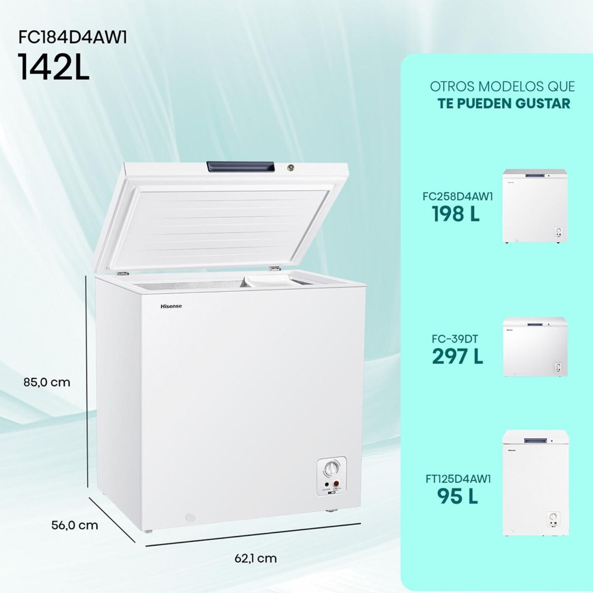 HISENSE - Freezer Horizontal 142 Litros FC184D4AW1 Hisense