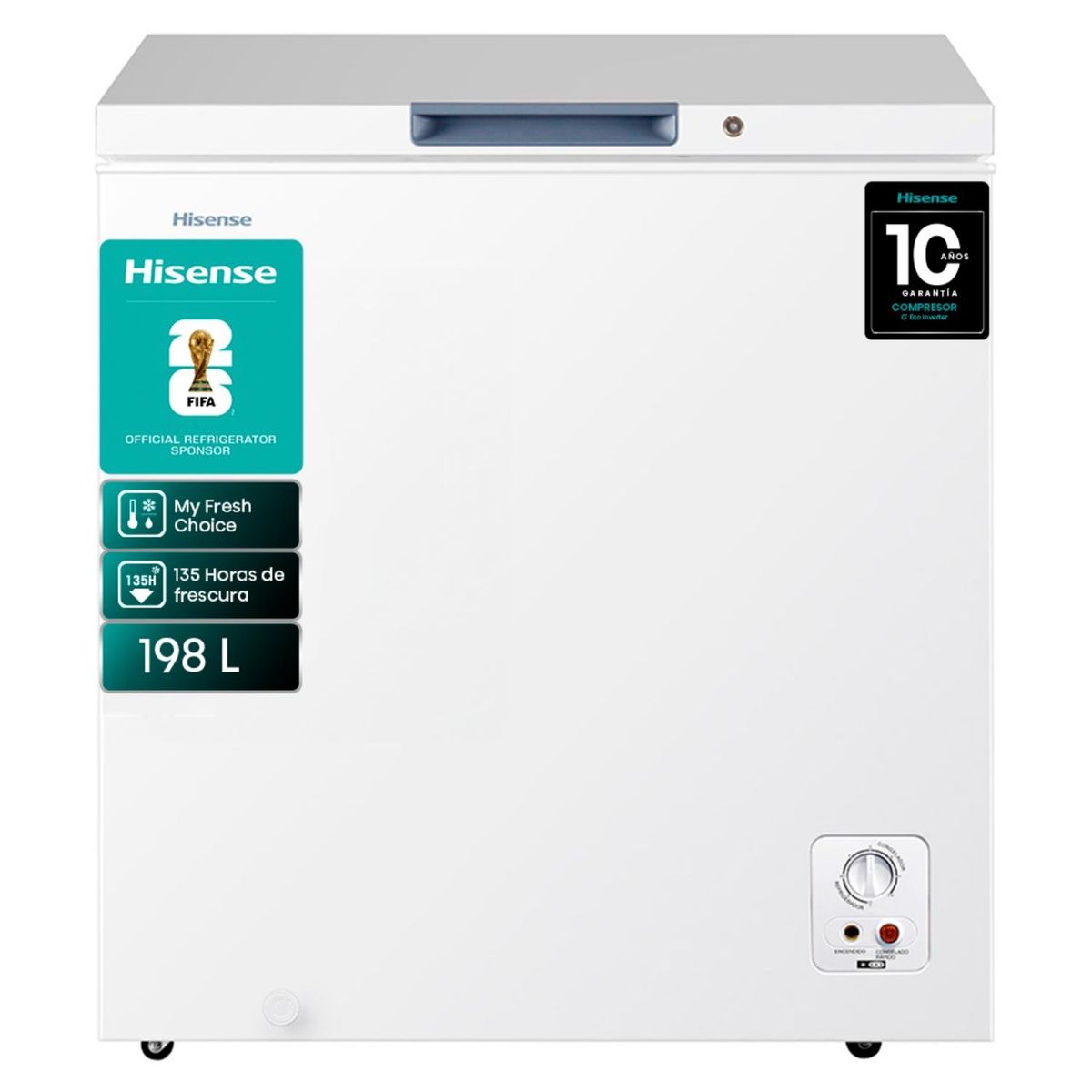 HISENSE - Freezer Horizontal 198 Litros FC258D4AW1 Hisense