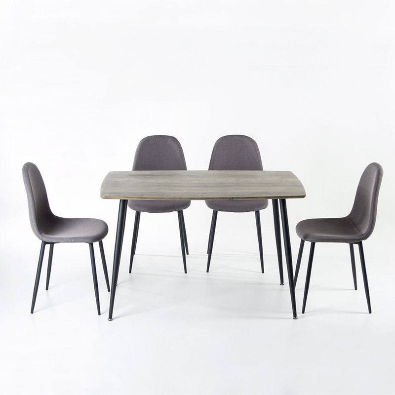 SPAZZIO - Juego De Comedor Sidney 4 Puestos Spazzio