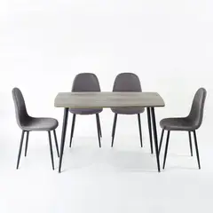 SPAZZIO - Juego De Comedor Sidney 4 Puestos
