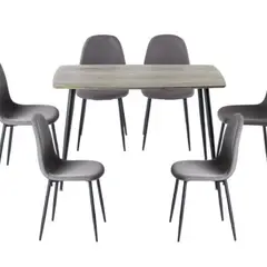 SPAZZIO - Juego De Comedor Sidney 6 Puestos