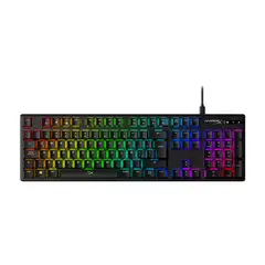 HYPERX - Teclado Gamer 4P4F6AI Keyboard Alloy Origins Abs Rojo