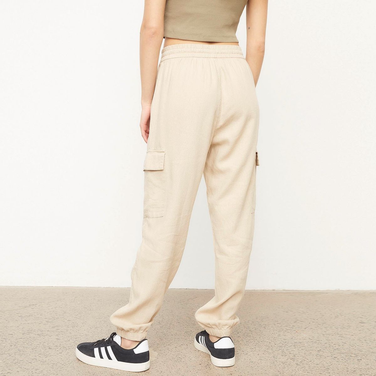 ONLY - Pantalón Lino Mujer Only