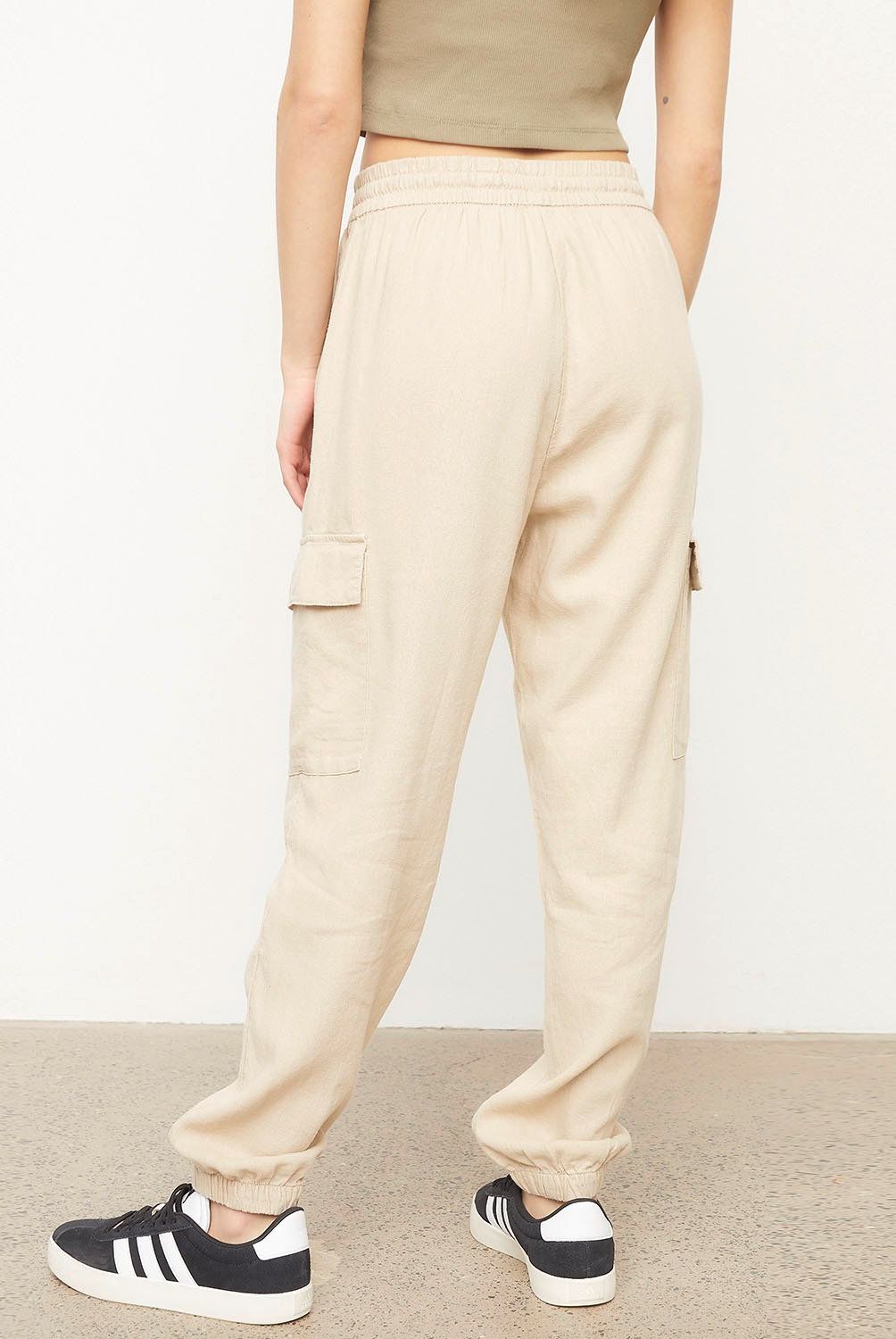 ONLY - Pantalón Lino Mujer Only