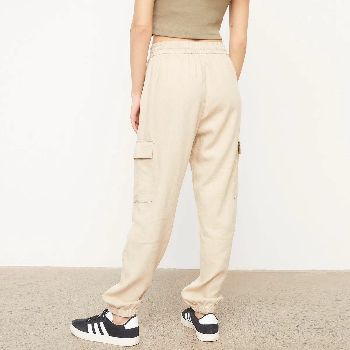 ONLY - Pantalón Lino Mujer Only