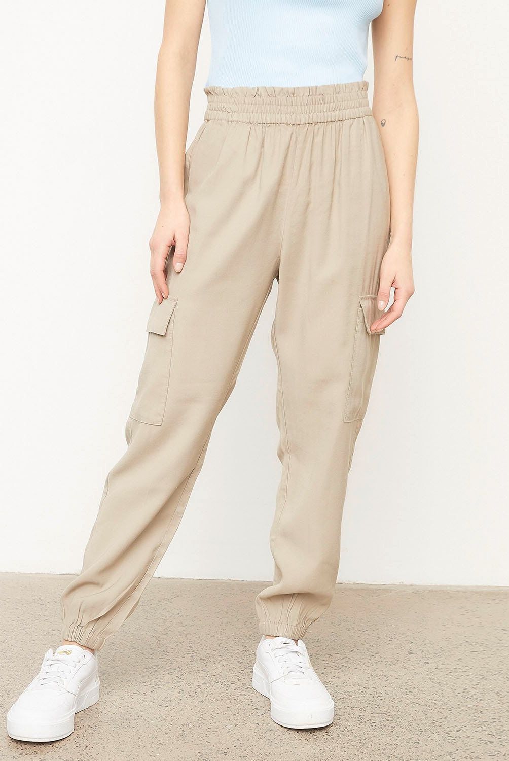 ONLY - Pantalón Lino Mujer Only