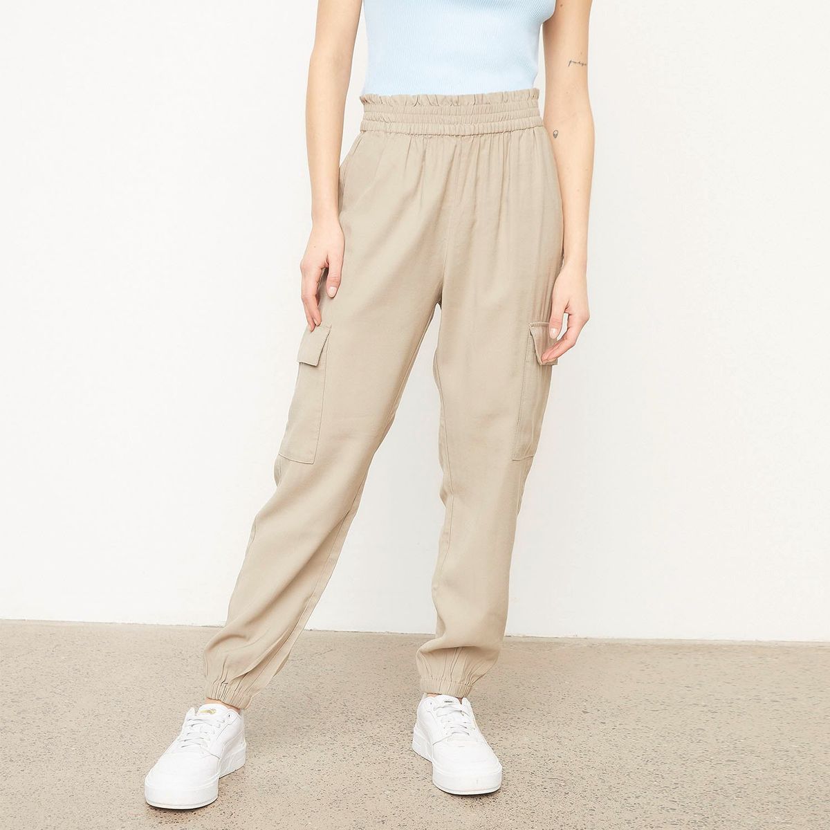 ONLY - Pantalón Lino Mujer Only