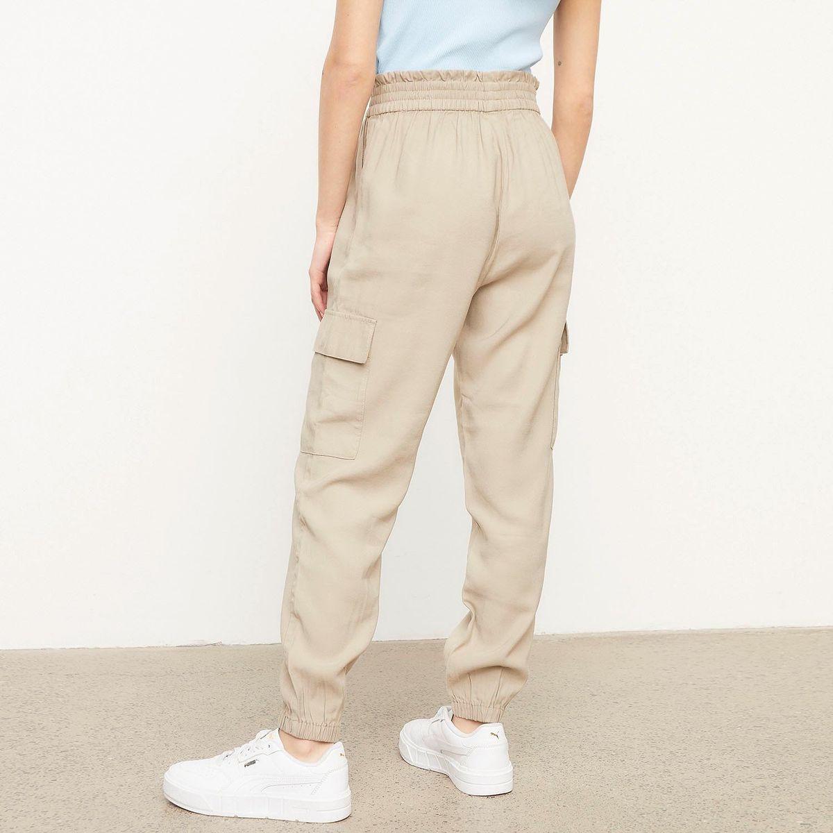 ONLY - Pantalón Lino Mujer Only