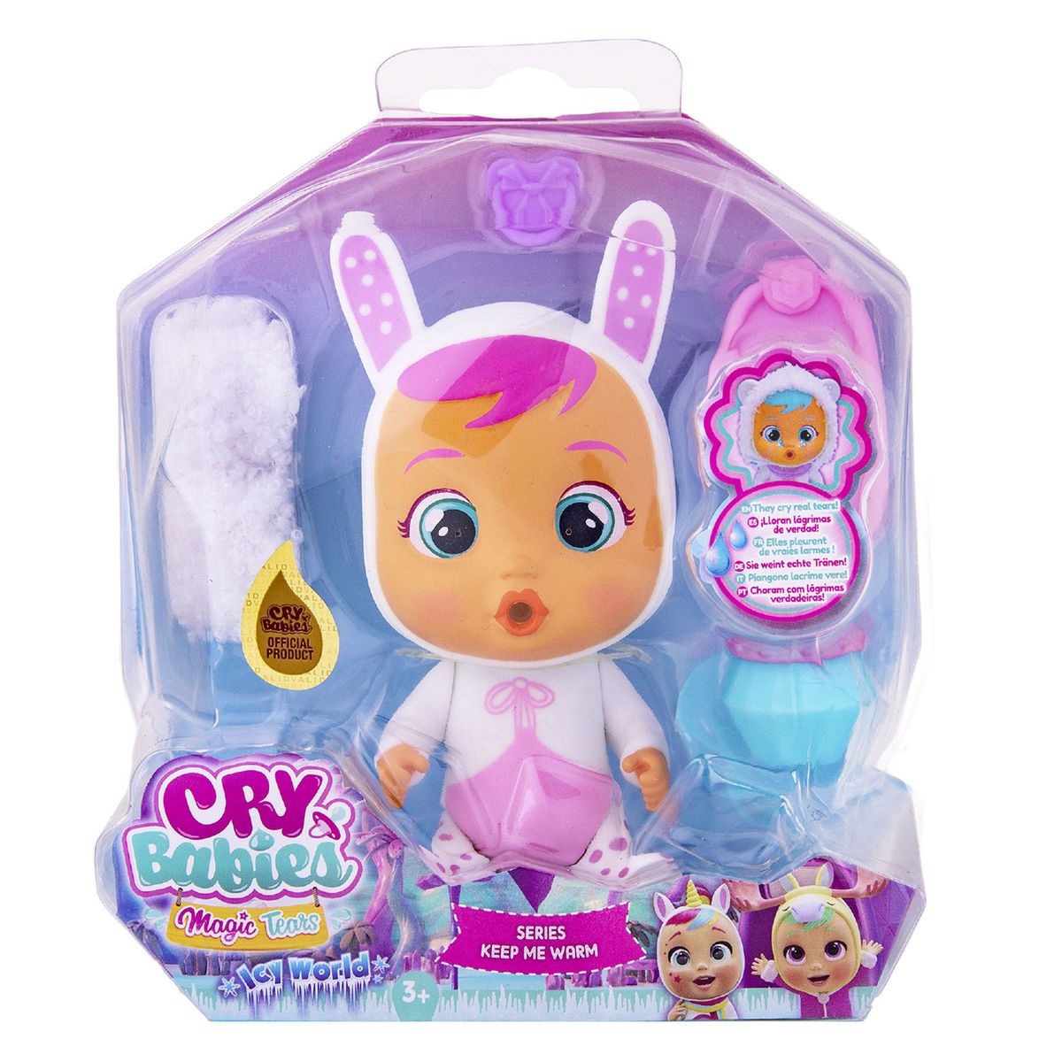 CRY BABIES - Muñeca Icy Keep Me Warm (Contiene Producto Al Azar Del Surtido) Cry Babies