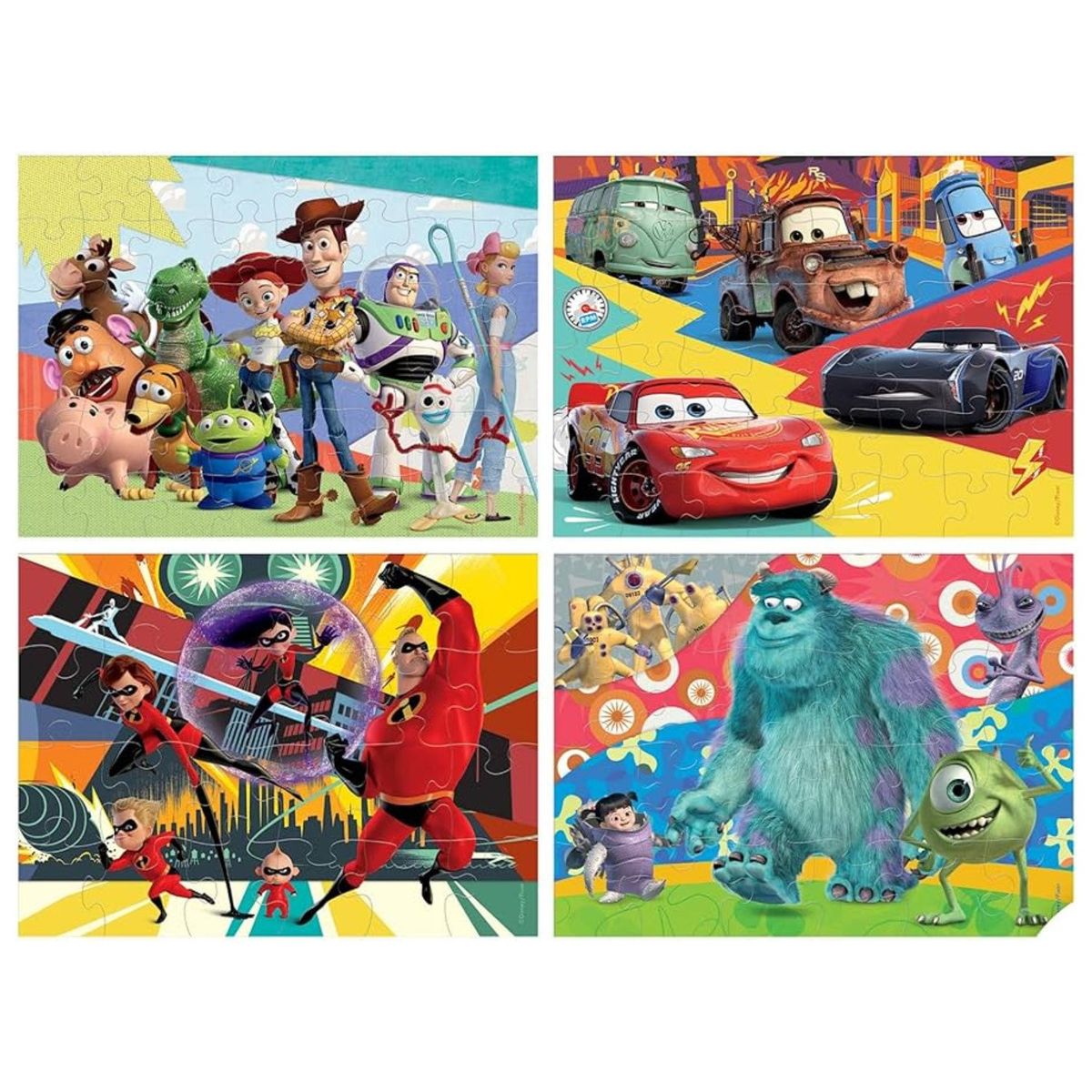 DISNEY - Puzzle 4 1 Multi Pixar 60 Disney