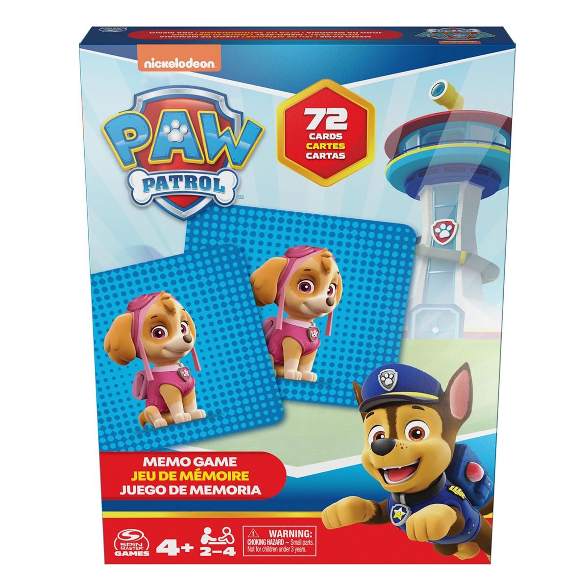 PAW PATROL - Juego Memorice 72 Pzs Paw Patrol