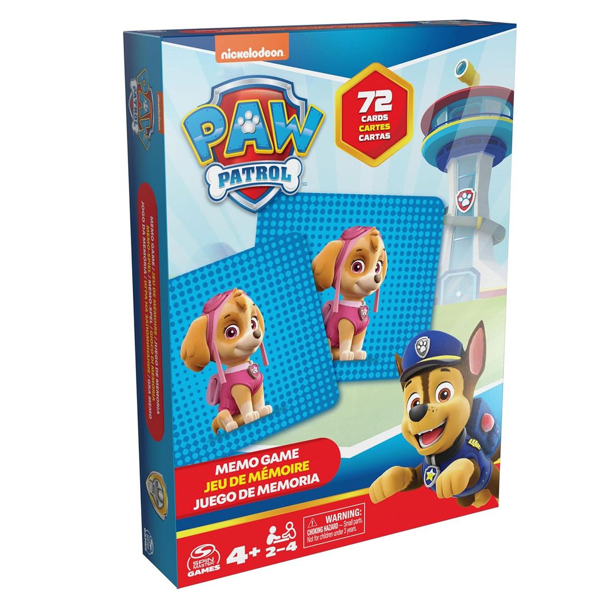 PAW PATROL - Juego Memorice 72 Pzs Paw Patrol