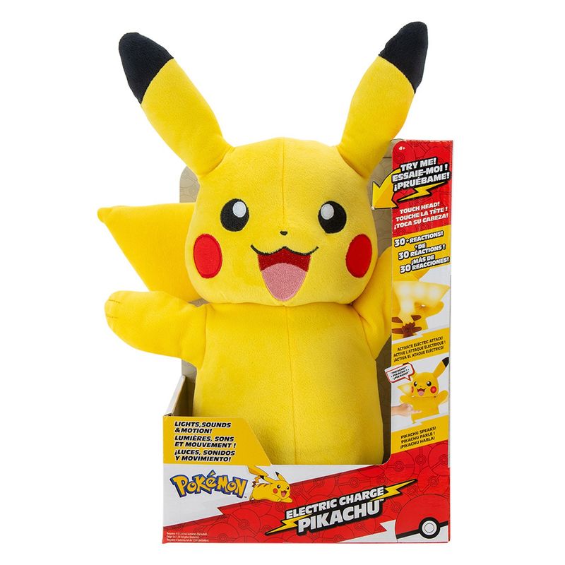 POKEMON - Pkw Feature Plush Electric Charge Pikachu Pokemon