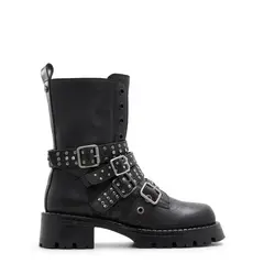 ALDO - Vortexia Botín Biker Mujer Cuero Negro