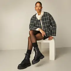 ALDO - Talaleryknit Botín Mujer Cuero Negro