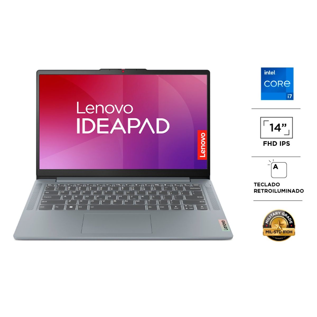 LENOVO - Notebook Ideapad Slim 3 Intel Core i7-13620H 16GB RAM 512GB SSD 14" FHD Lenovo
