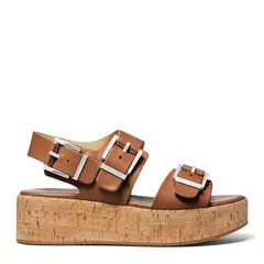 MICHAEL KORS - Sandalia Mujer Cuero Café