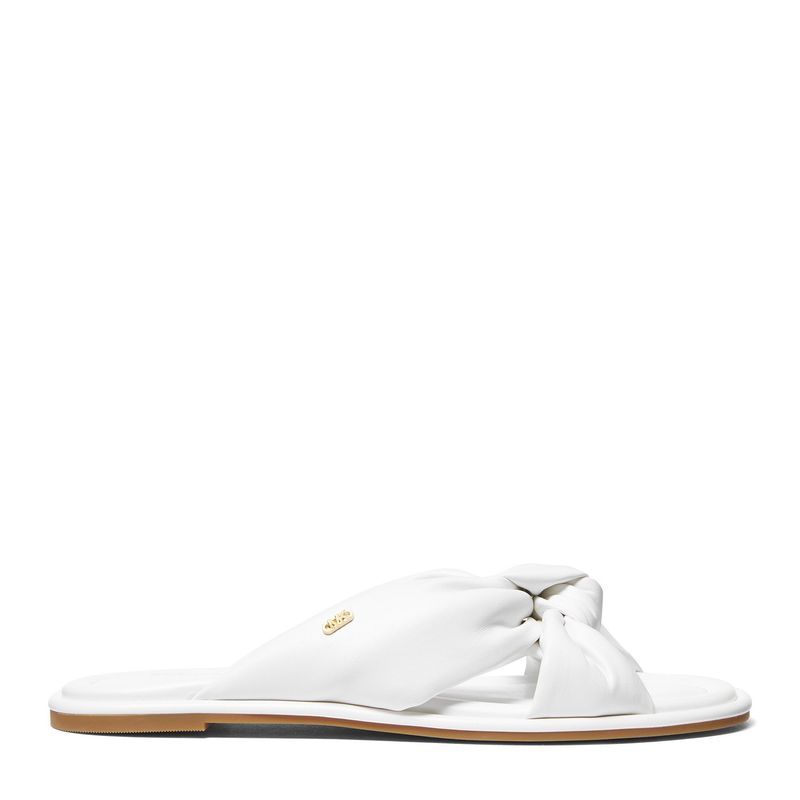 MICHAEL KORS - Sandalia Mujer Cuero Blanco Michael Kors
